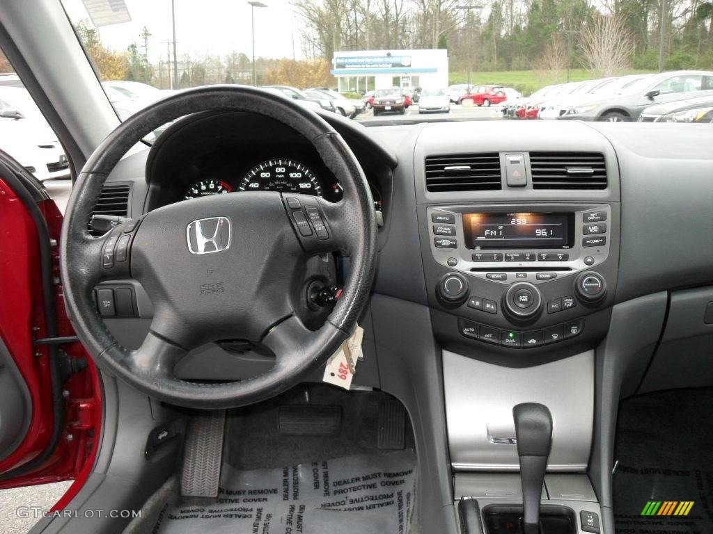 2007 Accord EX-L V6 Sedan - Moroccan Red Pearl / Gray photo #20