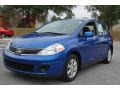 Sapphire Blue 2008 Nissan Versa 1.8 SL Hatchback