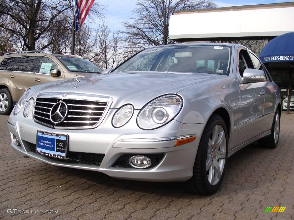 2008 E 350 4Matic Sedan - Iridium Silver Metallic / Black photo #1