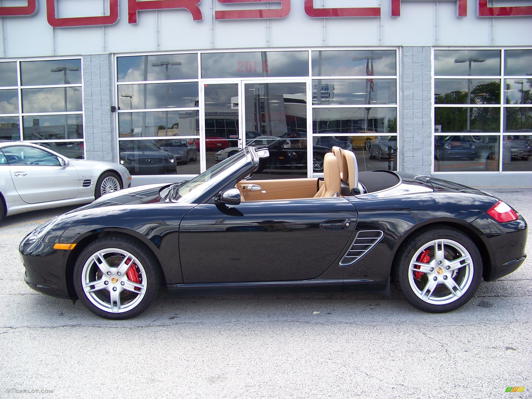 2008 Boxster S - Black / Sand Beige photo #6