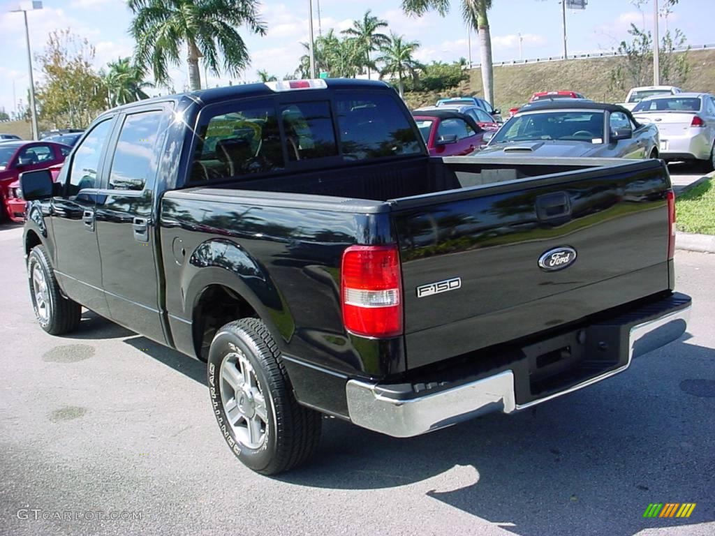 2006 F150 XLT SuperCrew - Black / Medium/Dark Flint photo #6