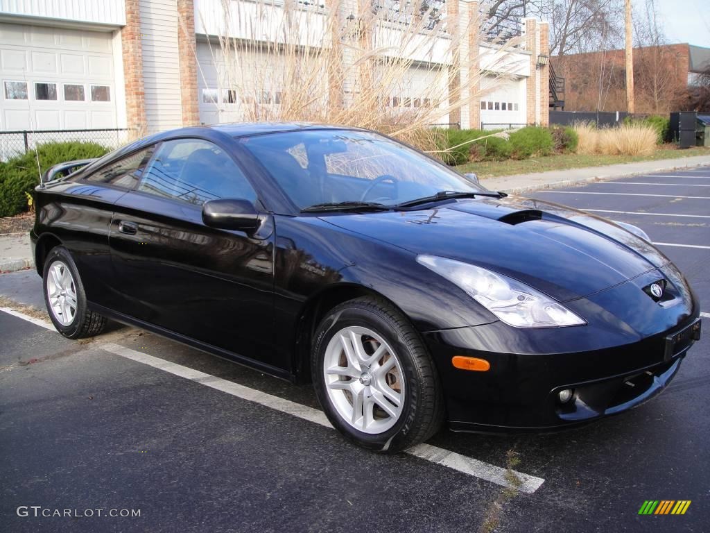 2002 Celica GT - Black / Black/Silver photo #8