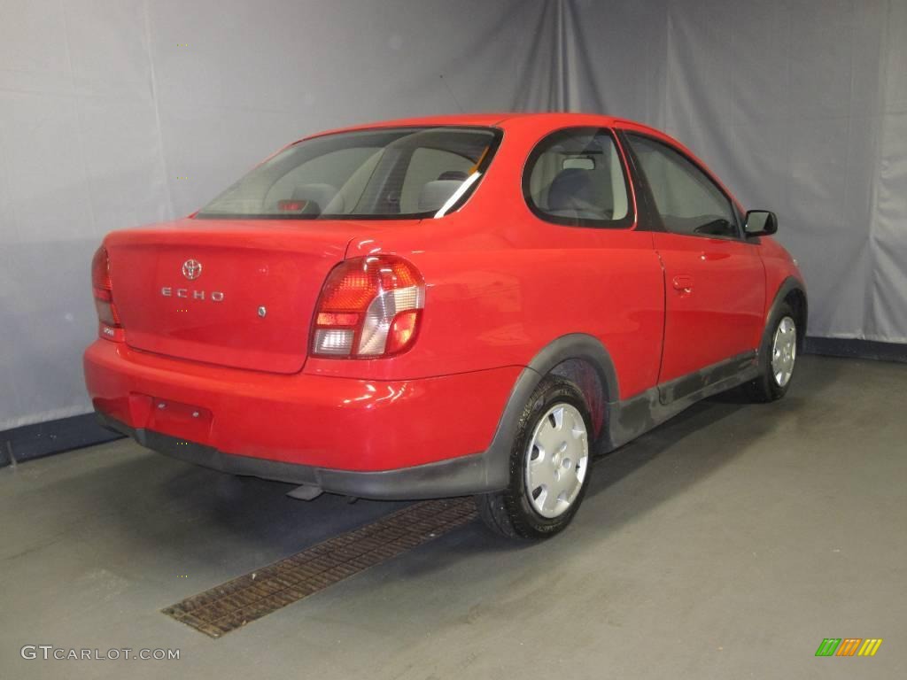 2002 ECHO Coupe - Absolutely Red / Shadow Gray photo #3