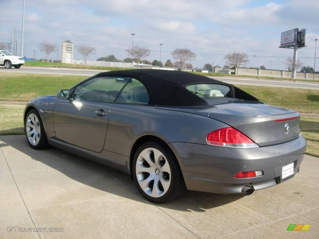 2007 6 Series 650i Convertible - Stratus Grey Metallic / Cream Beige photo #3