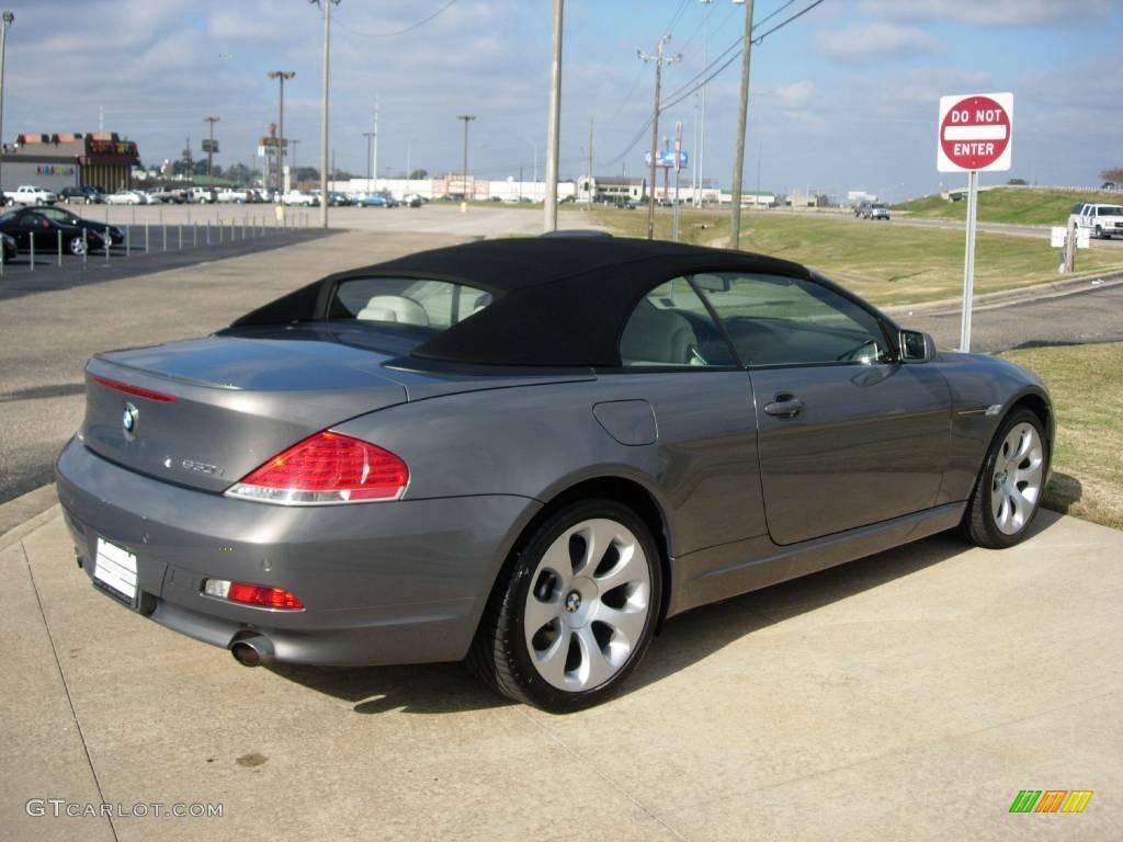 2007 6 Series 650i Convertible - Stratus Grey Metallic / Cream Beige photo #4