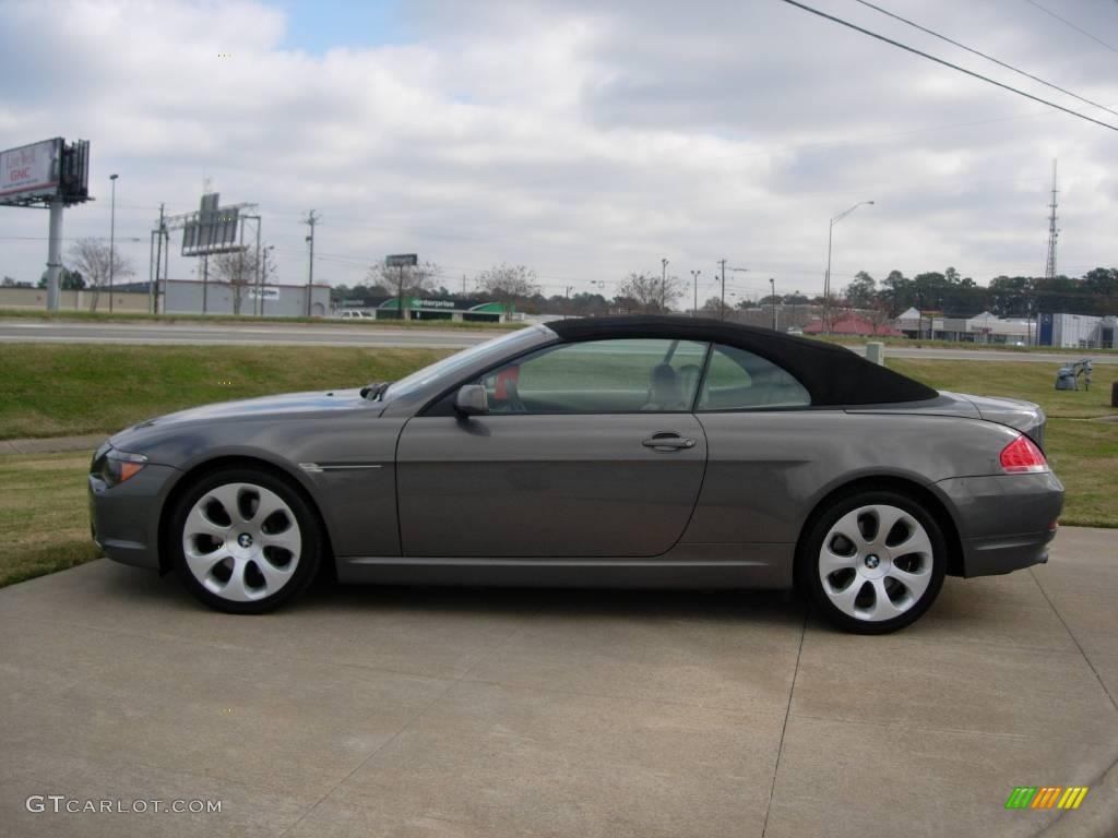 2007 6 Series 650i Convertible - Stratus Grey Metallic / Cream Beige photo #5