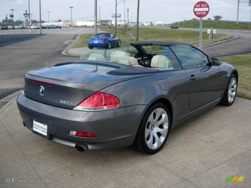 2007 6 Series 650i Convertible - Stratus Grey Metallic / Cream Beige photo #10