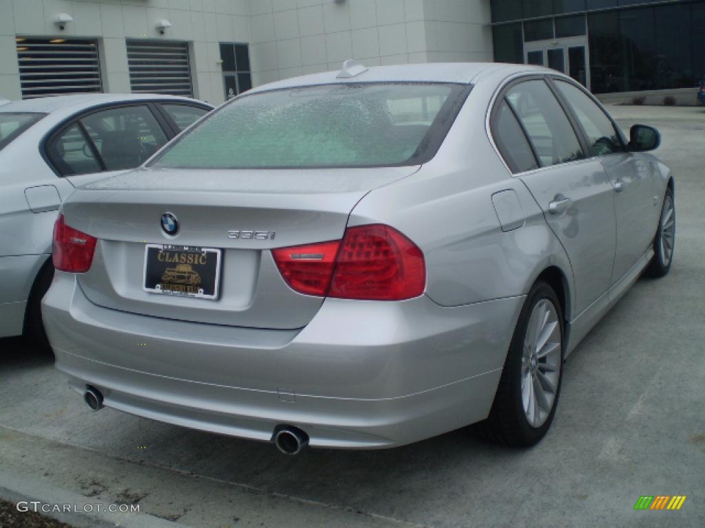 2009 3 Series 335xi Sedan - Titanium Silver Metallic / Black photo #2