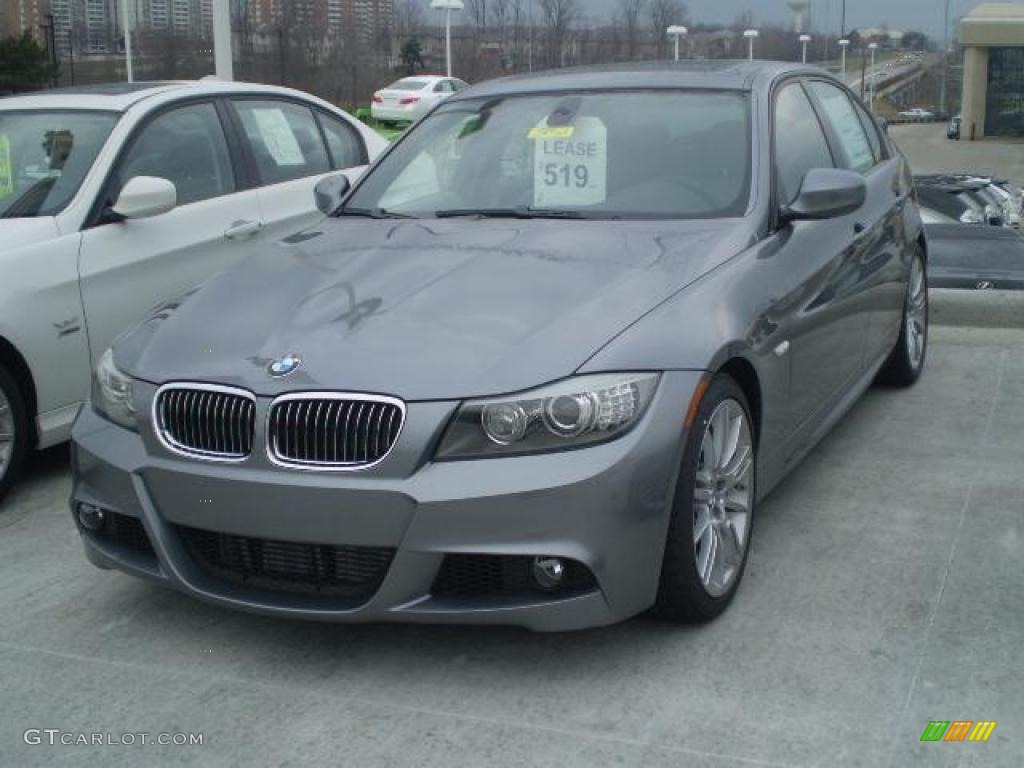 2009 3 Series 335i Sedan - Space Grey Metallic / Grey photo #1