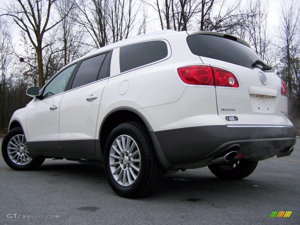 2009 Enclave CXL AWD - White Opal / Ebony Black/Ebony photo #4