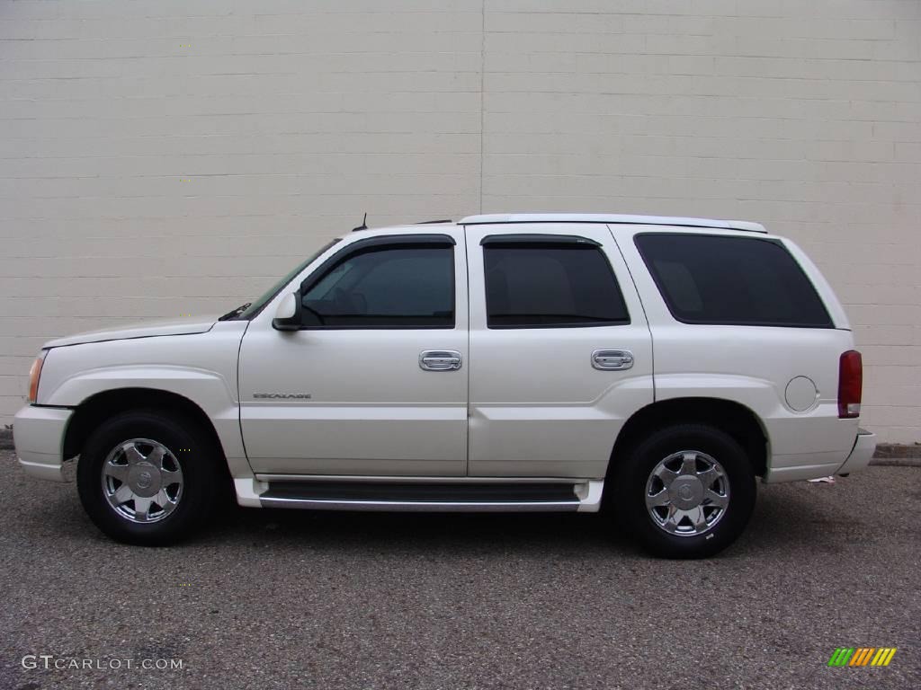 2002 Escalade AWD - White Diamond / Shale photo #2