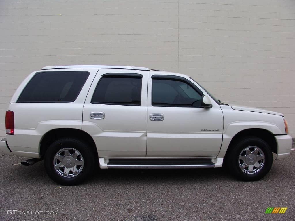 2002 Escalade AWD - White Diamond / Shale photo #3