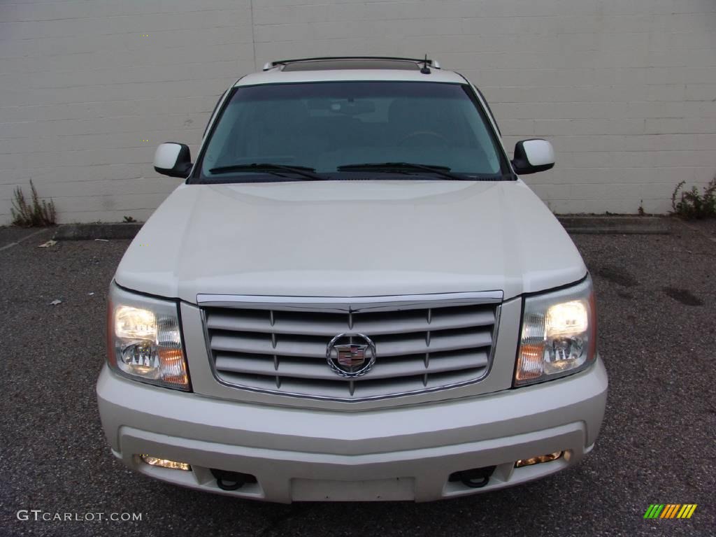 2002 Escalade AWD - White Diamond / Shale photo #4