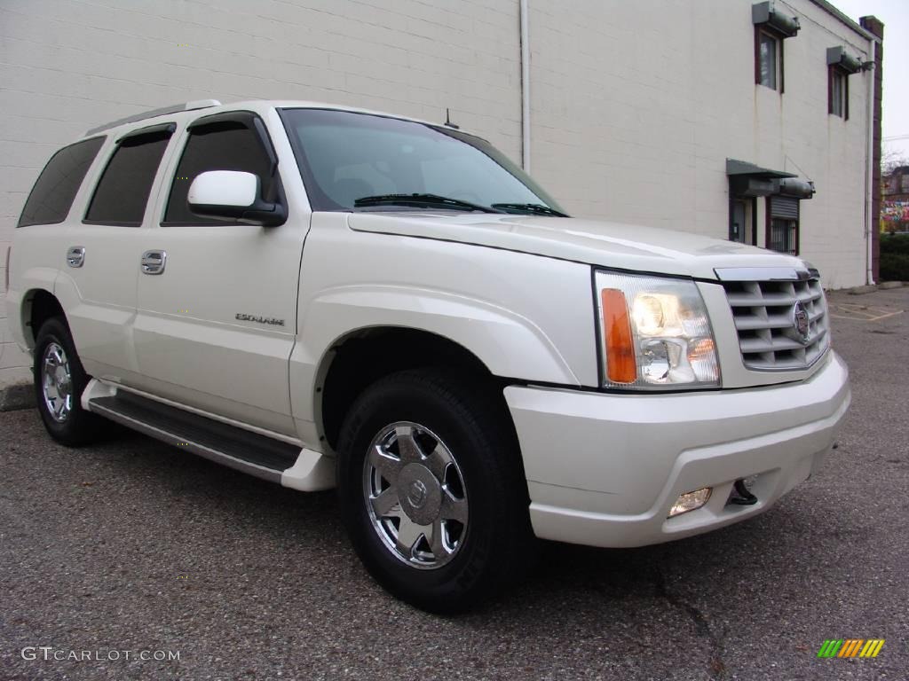 2002 Escalade AWD - White Diamond / Shale photo #5