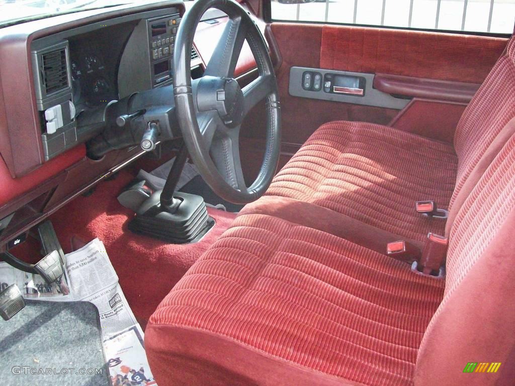 1991 C/K C1500 Regular Cab - White / Red photo #6