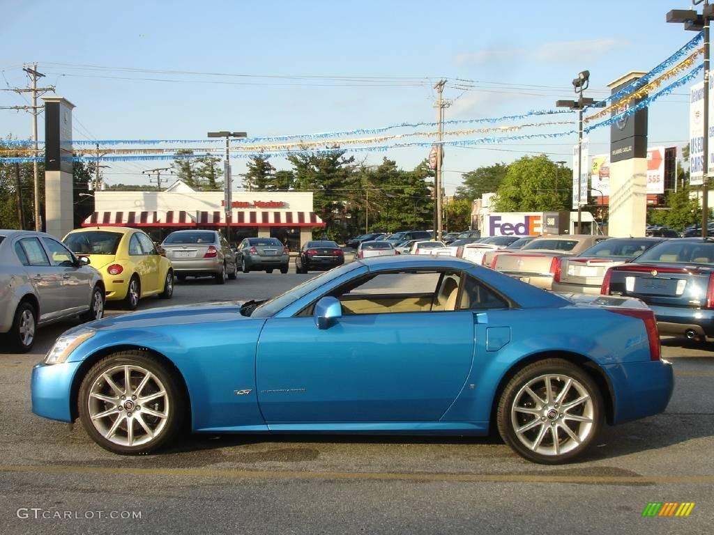 2008 XLR -V Series Roadster - Elektra Blue Tintcoat / Cashmere/Ebony photo #37