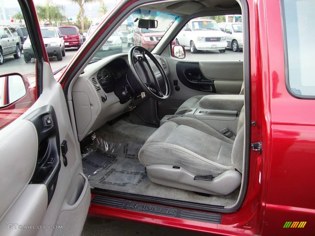 1997 Ranger Splash Extended Cab - Toreador Red Metallic / Medium Graphite photo #13