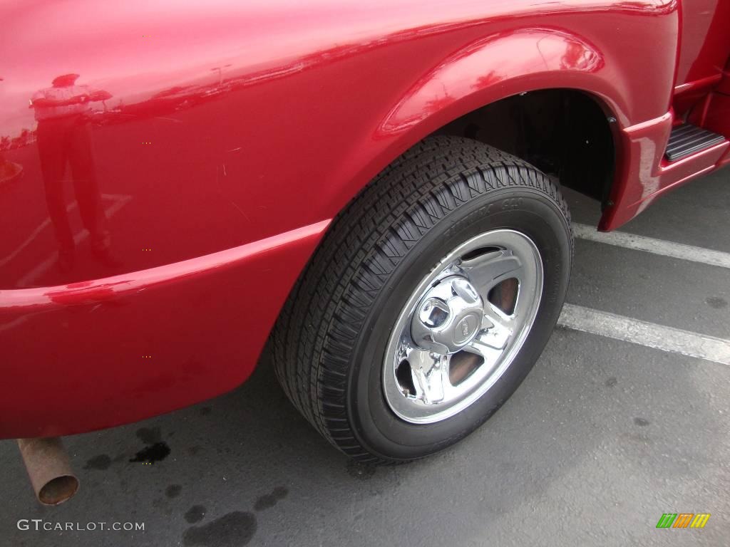 1997 Ranger Splash Extended Cab - Toreador Red Metallic / Medium Graphite photo #25