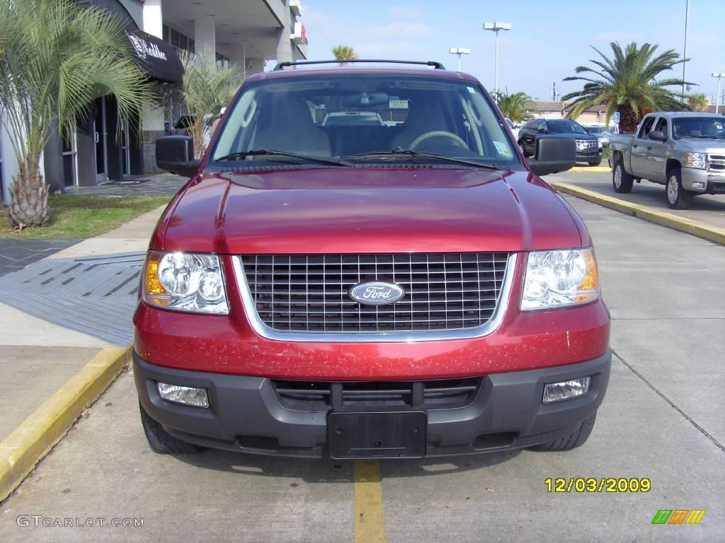 2004 Expedition XLT - Redfire Metallic / Medium Parchment photo #6