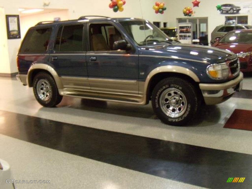 1998 Explorer XLT 4x4 - Medium Wedgewood Blue Metallic / Medium Prairie Tan photo #8