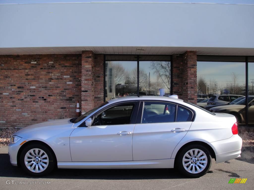 2009 3 Series 328i Sedan - Titanium Silver Metallic / Black photo #3
