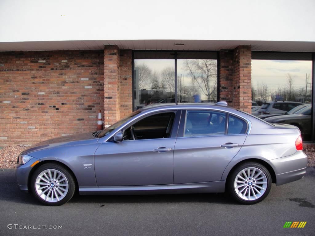 2009 3 Series 335xi Sedan - Space Grey Metallic / Black photo #3