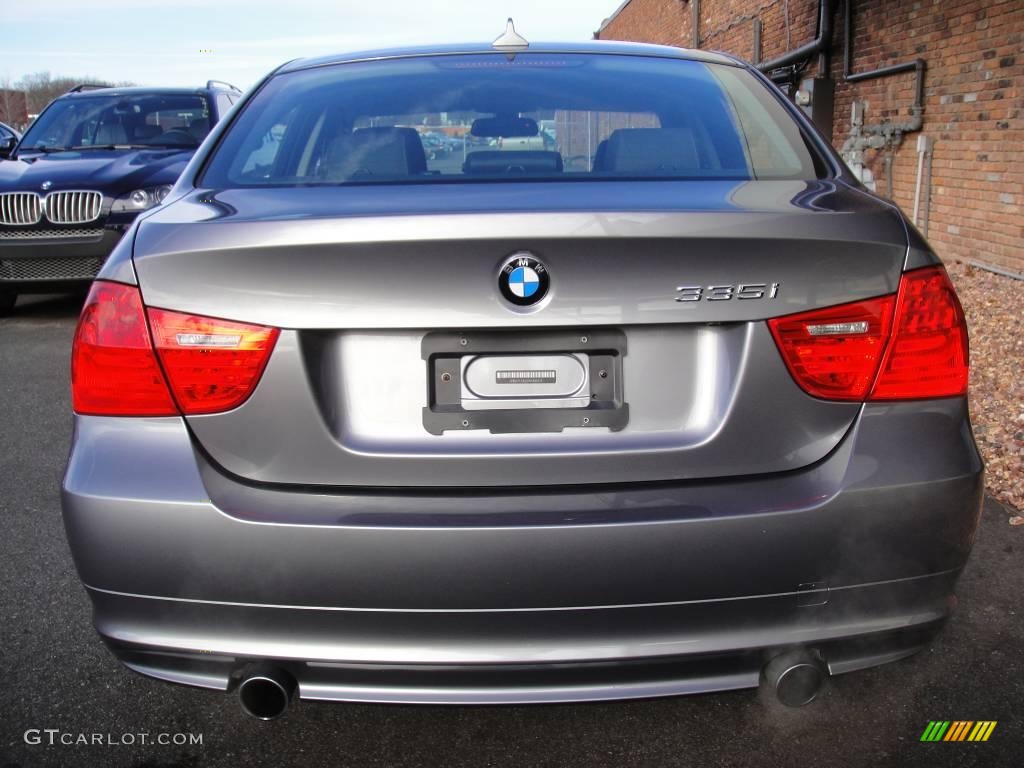 2009 3 Series 335xi Sedan - Space Grey Metallic / Black photo #5