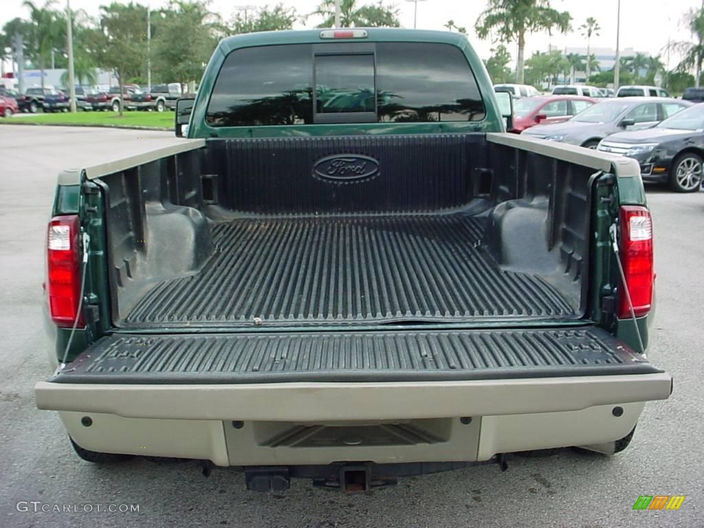 2008 F350 Super Duty King Ranch Crew Cab 4x4 Dually - Forest Green Metallic / Chaparral Brown photo #5