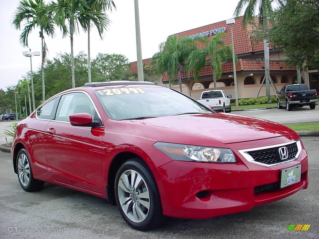 2008 Accord EX-L Coupe - San Marino Red / Ivory photo #1