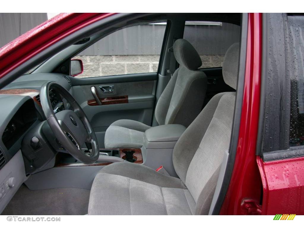 2004 Sorento EX 4WD - Ruby Red Metallic / Gray photo #3