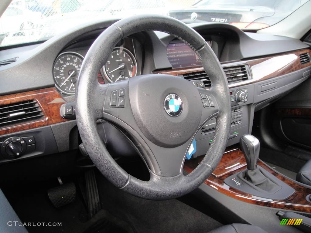 2007 3 Series 328xi Coupe - Black Sapphire Metallic / Black photo #10