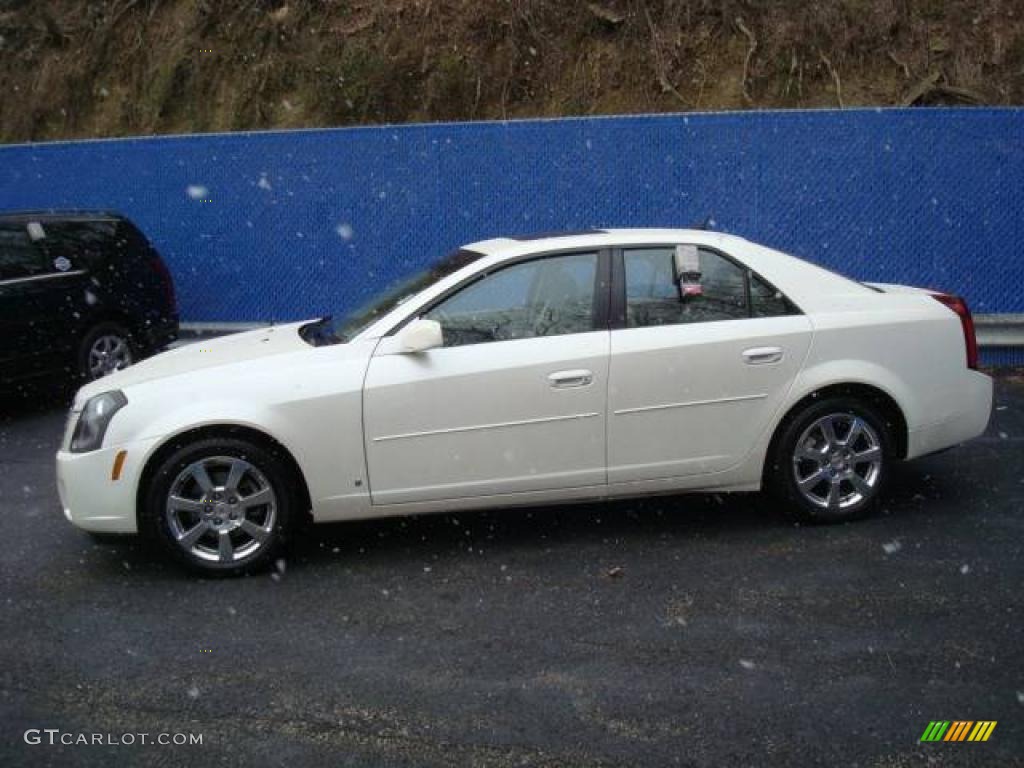 2007 CTS Sport Sedan - White Diamond / Cashmere photo #2