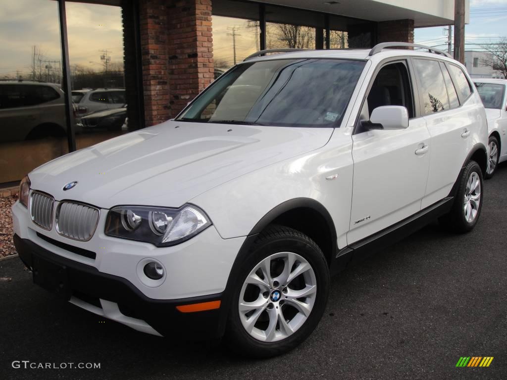 2009 X3 xDrive30i - Alpine White / Black photo #1