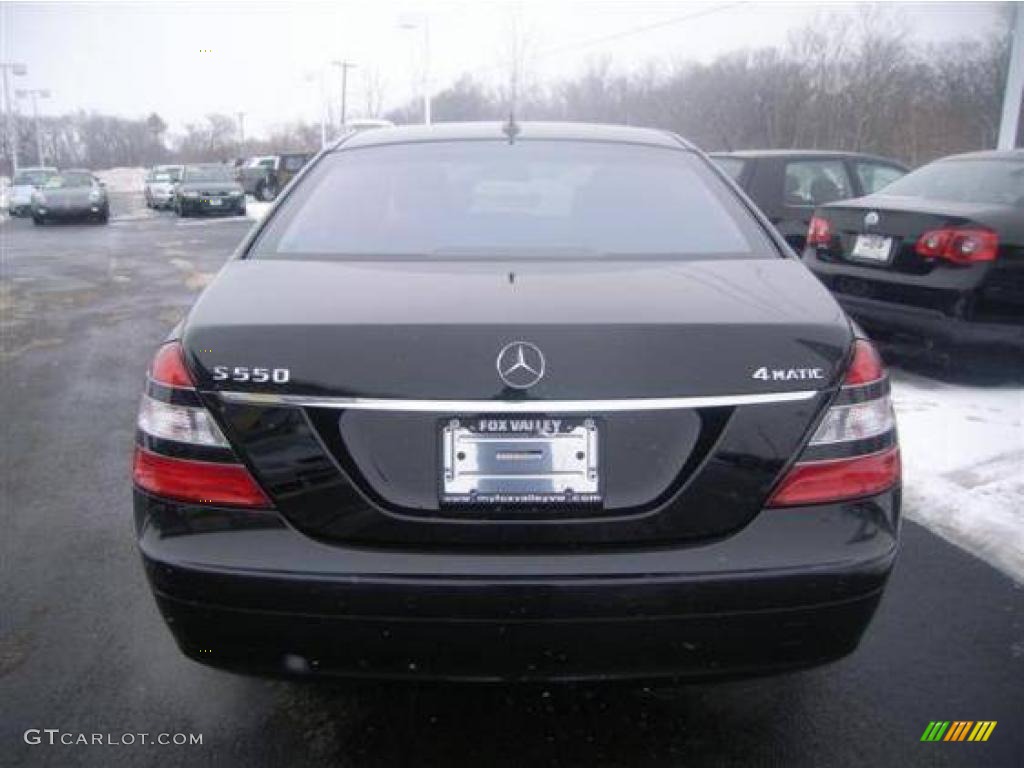 2008 S 550 4Matic Sedan - Black / Black photo #17
