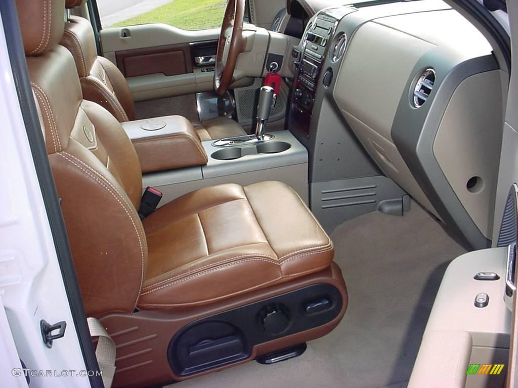 2007 F150 King Ranch SuperCrew - Oxford White / Castano Brown Leather photo #11