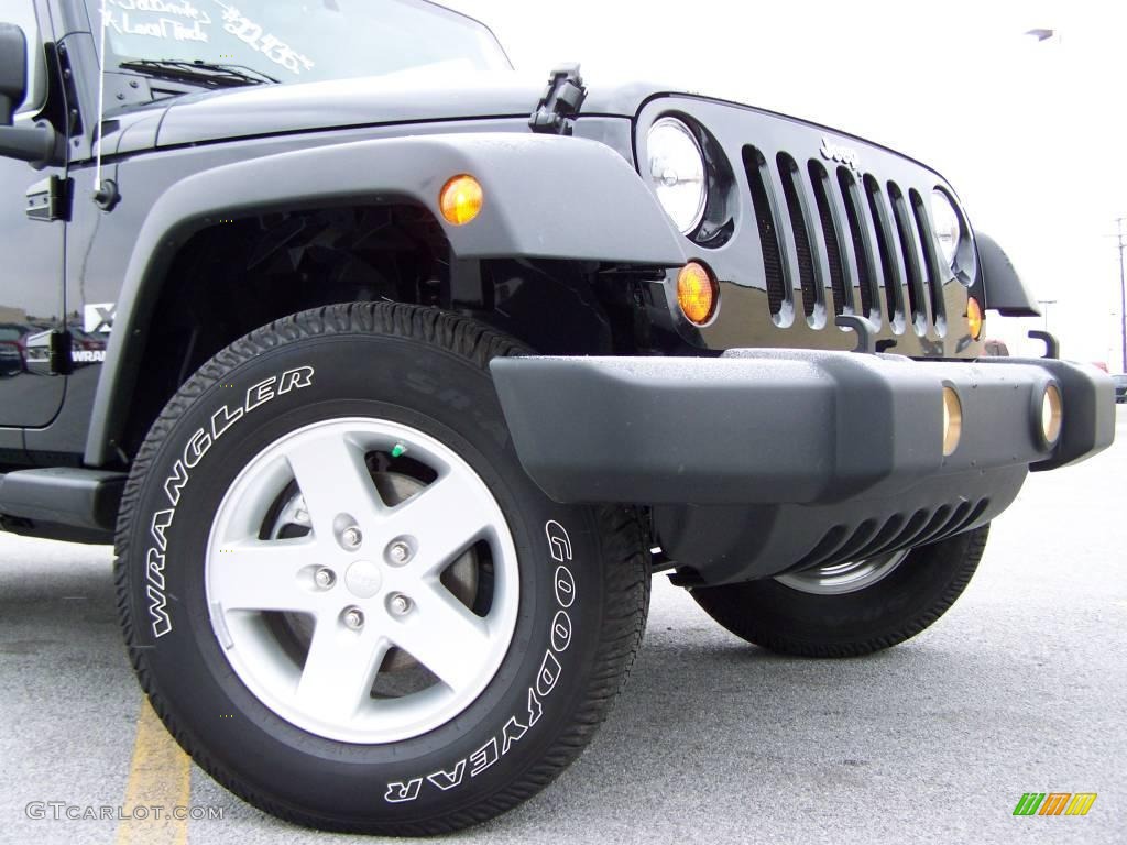 2009 Wrangler X 4x4 - Black / Dark Slate Gray/Medium Slate Gray photo #2