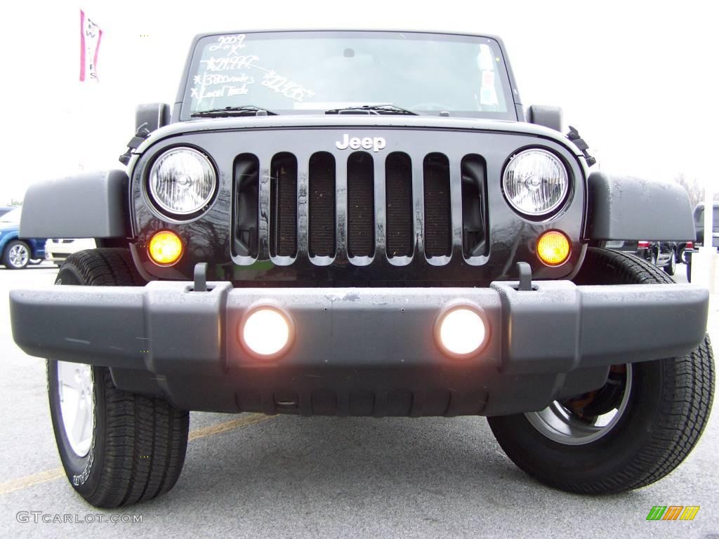 2009 Wrangler X 4x4 - Black / Dark Slate Gray/Medium Slate Gray photo #3