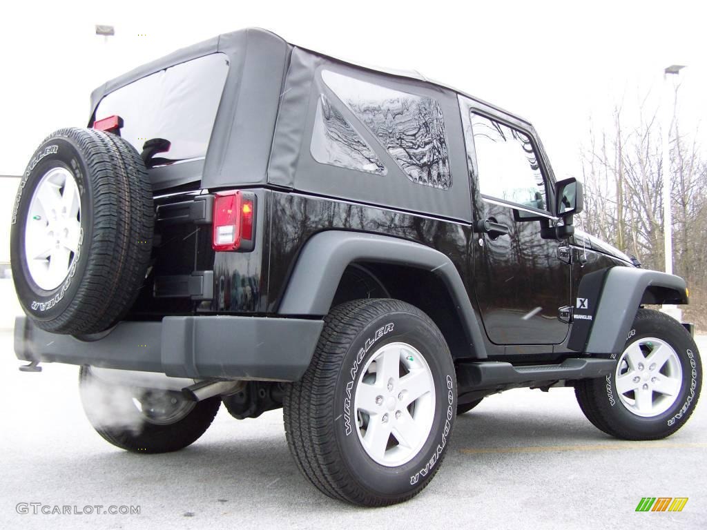 2009 Wrangler X 4x4 - Black / Dark Slate Gray/Medium Slate Gray photo #7