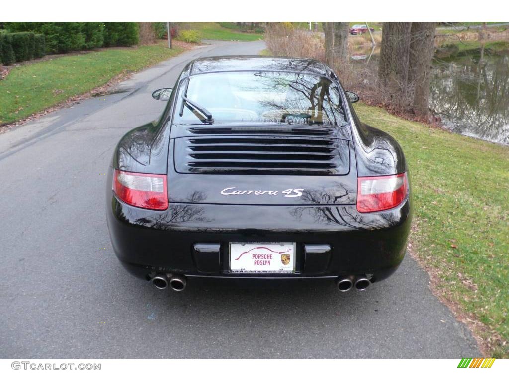 2007 911 Carrera 4S Coupe - Black / Sand Beige photo #5