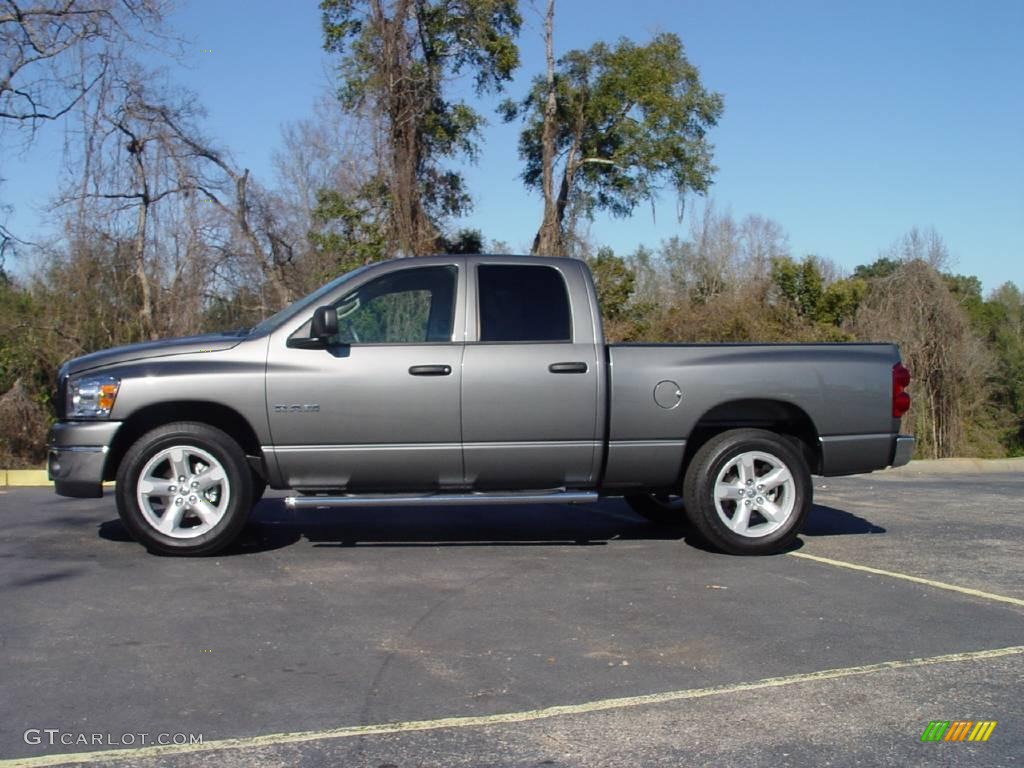 2008 Ram 1500 SLT Quad Cab - Mineral Gray Metallic / Medium Slate Gray photo #6
