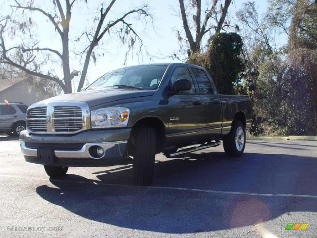 2008 Ram 1500 SLT Quad Cab - Mineral Gray Metallic / Medium Slate Gray photo #7