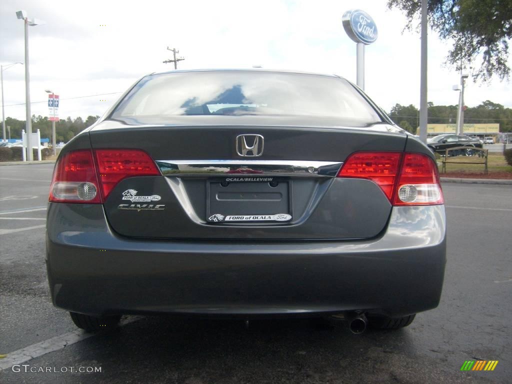 2009 Civic DX-VP Sedan - Polished Metal Metallic / Gray photo #4