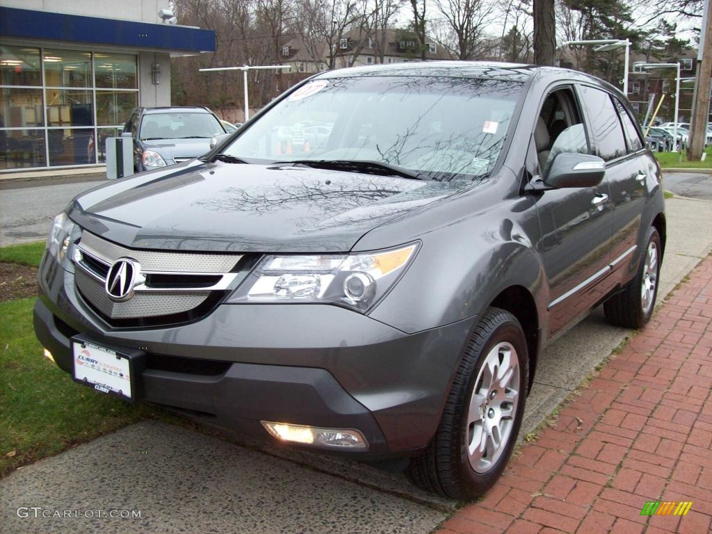 2007 MDX Technology - Nimbus Gray Metallic / Taupe photo #2