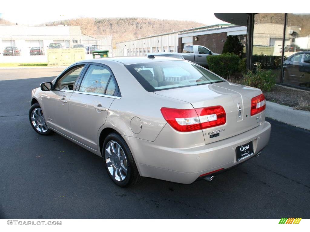 2008 MKZ AWD Sedan - Light Sage Metallic / Sand photo #8