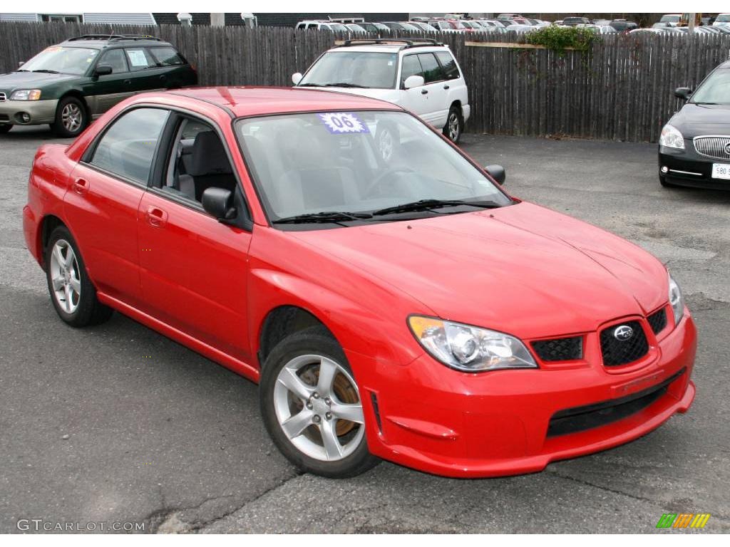 2006 Impreza 2.5i Sedan - San Remo Red / Anthracite Black photo #3