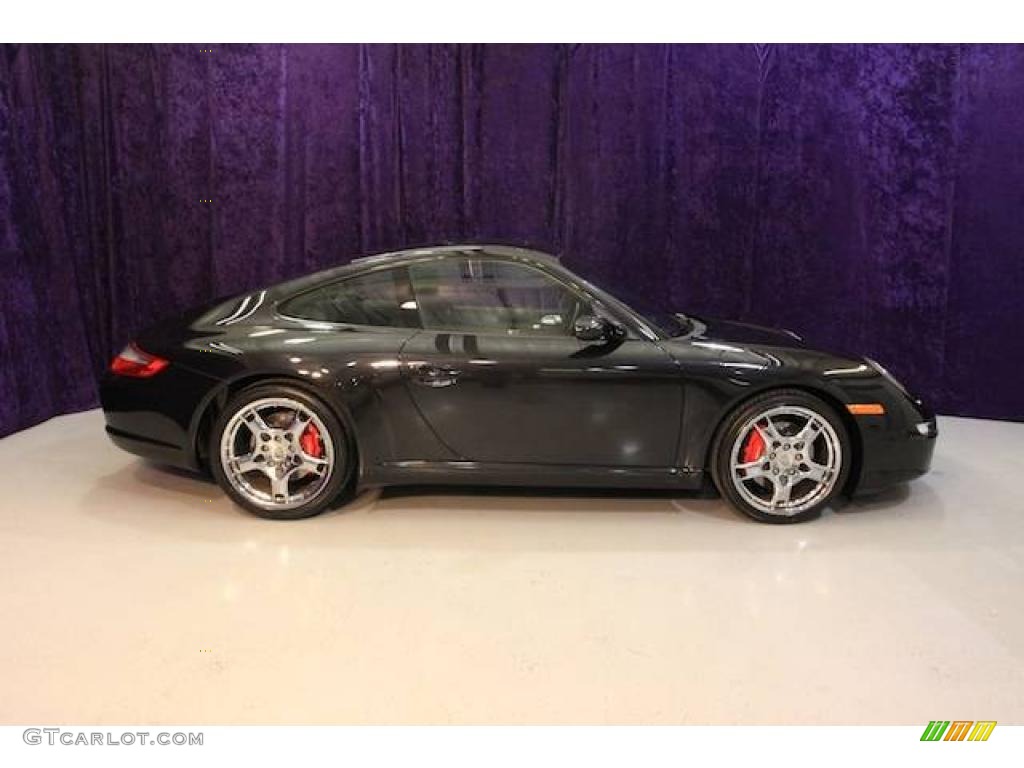 2008 911 Carrera S Coupe - Basalt Black Metallic / Black photo #3