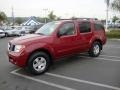 2006 Red Brawn Pearl Nissan Pathfinder S  photo #8