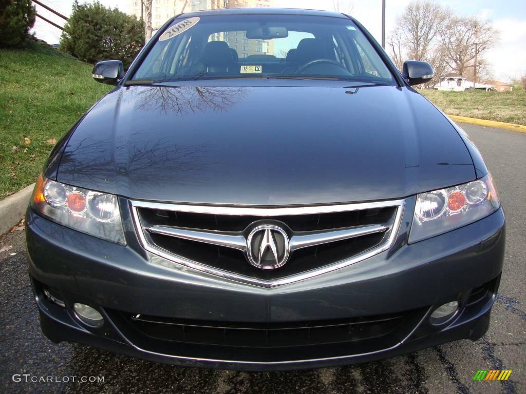 2008 TSX Sedan - Carbon Gray Pearl / Ebony photo #7