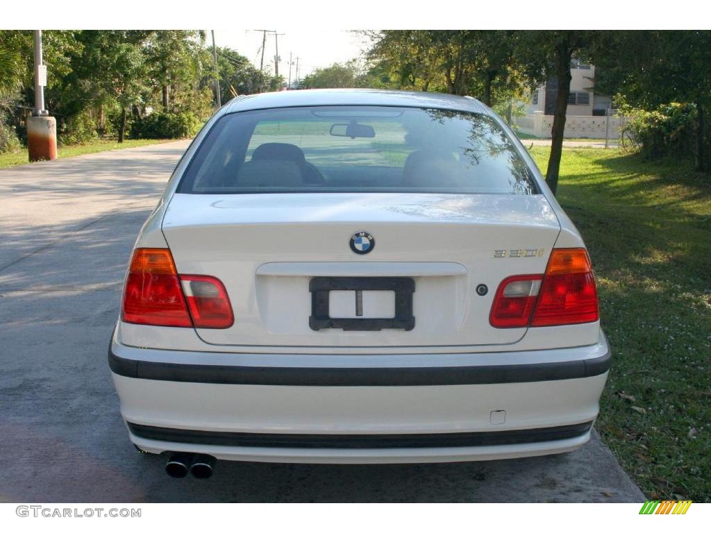 2001 3 Series 330i Sedan - Alpine White / Sand photo #9