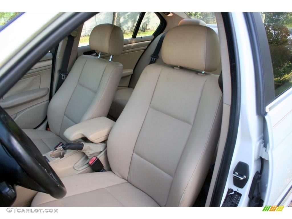 2001 3 Series 330i Sedan - Alpine White / Sand photo #39